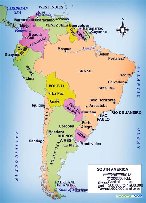 major cities in south america.